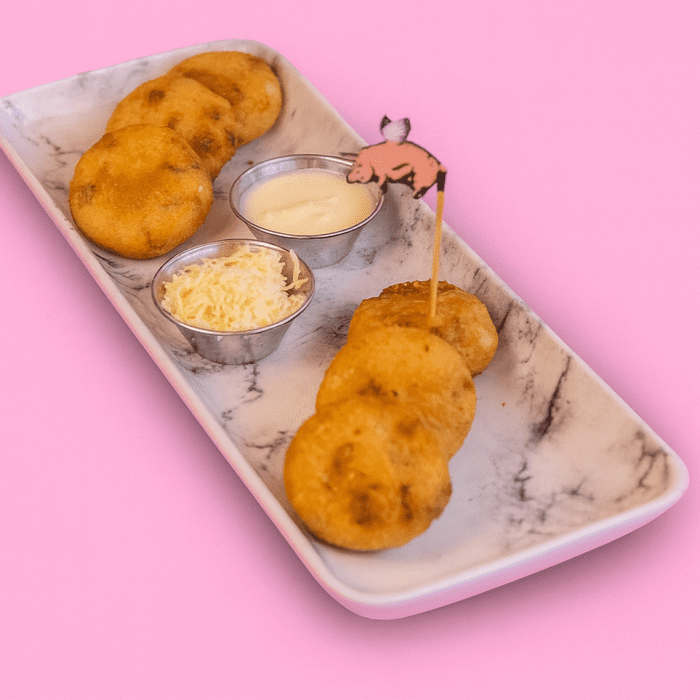 Arepitas de Chicharrón y Queso