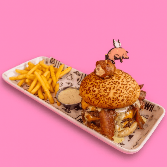 Hamburguesa Triple Pig