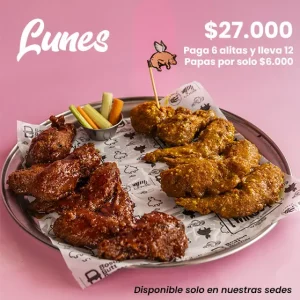 Promo lunes de alitas en medellin