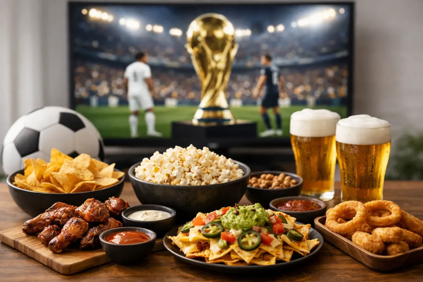 Comida para ver partidos que se juega el título